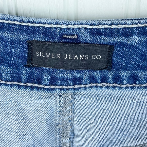 Silver Jeans Women's Boyfriend Mid Rise Slim Leg Denim Jeans Size W33 L29 - Picture 3 of 8